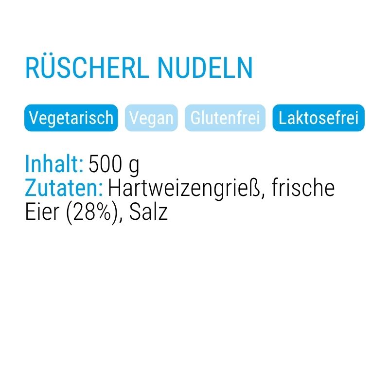 Rüscherl Nudeln