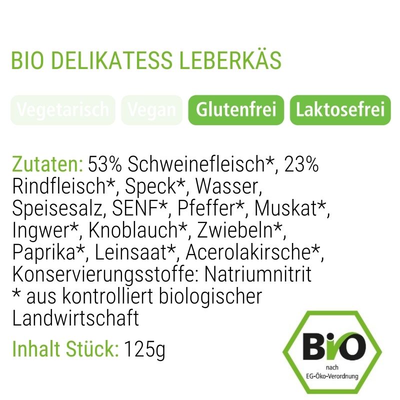 BIO Delikatess Leberkäs