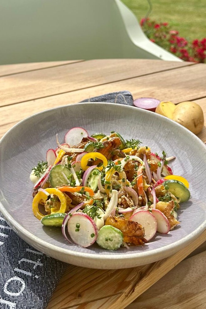 Knuspriger Kartoffelsalat