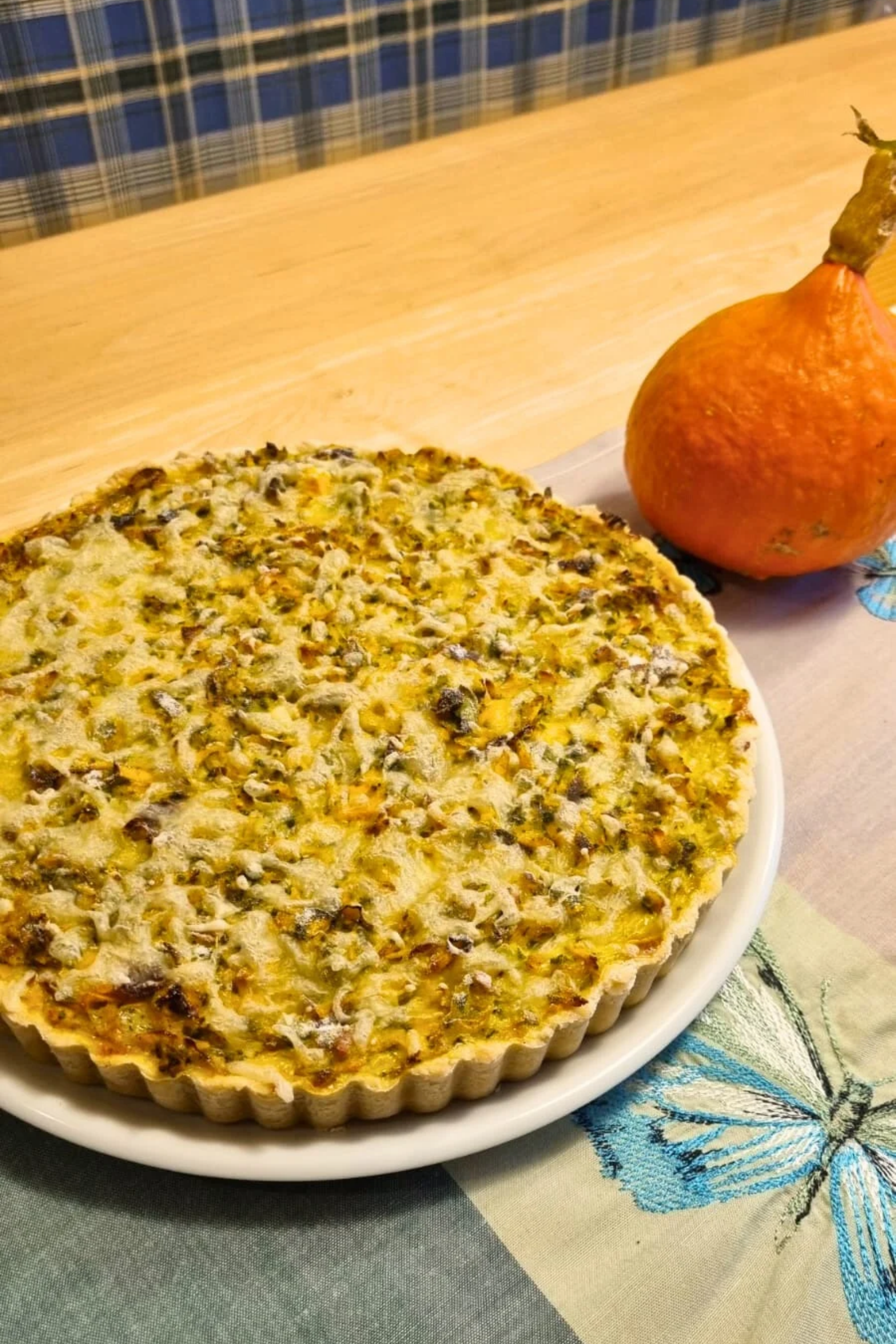 Quiche mit Lauch und Kürbis