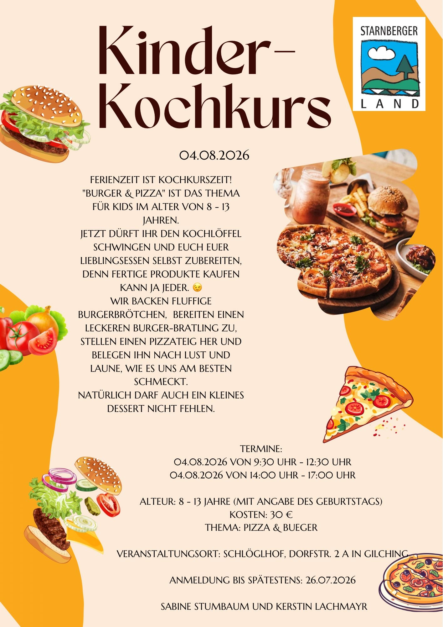 04.08.2026: Kinderkochkurs mit STARNBERGER LAND