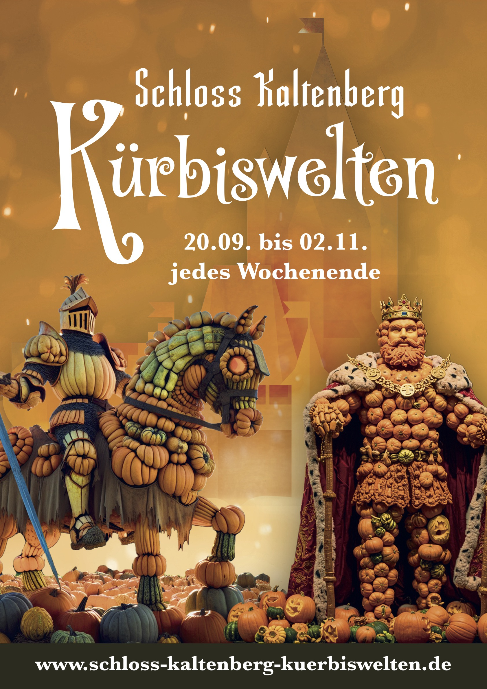 17.10. bis 19.10.2025 Kürbiswelten auf Schloss Kaltenberg